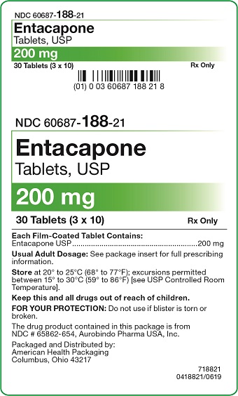 200 mg Entacapone Tablet Carton