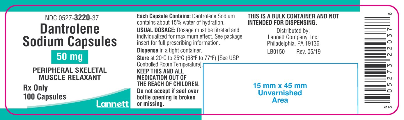 Dantrolene Sodium Container Label-50mg