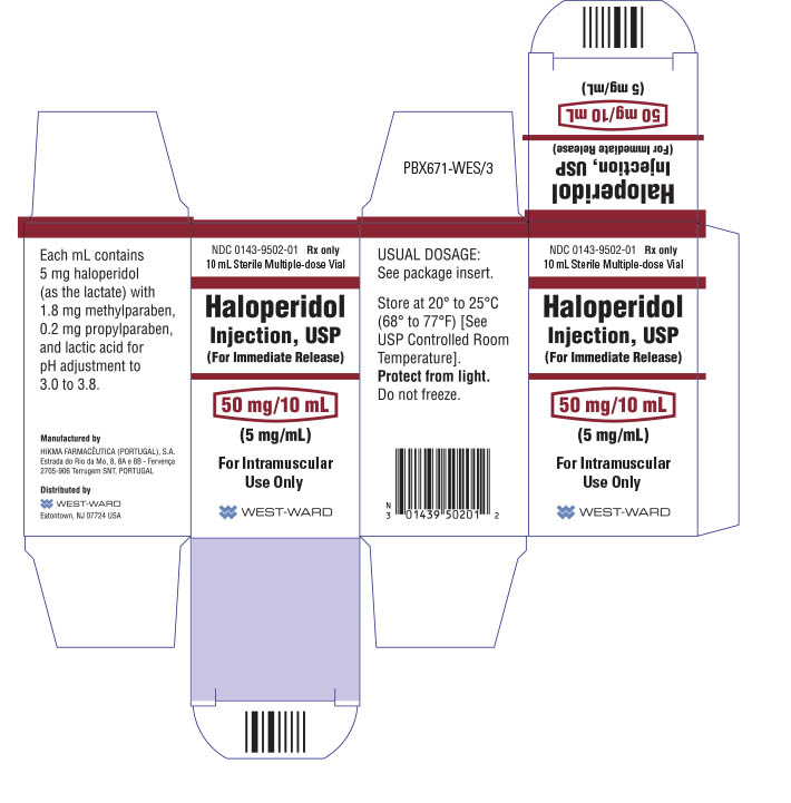 Haloperidol Injection, USP 50 mg/10 mL Carton Image