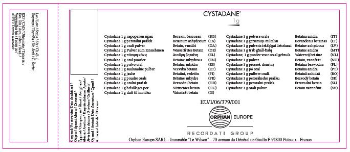 Cystadane UK Bottle Label