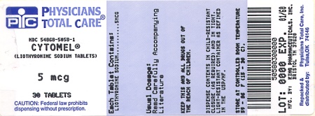 image of 5 mcg package label