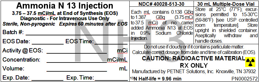 Ammonia N 13 Injection
