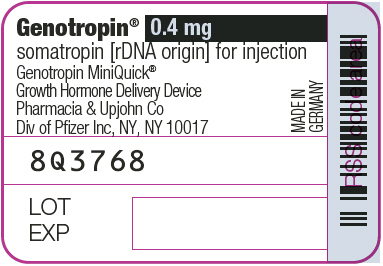 PRINCIPAL DISPLAY PANEL - 0.4 mg MiniQuick Label
