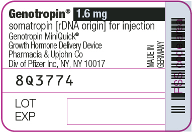 PRINCIPAL DISPLAY PANEL - 1.6 mg MiniQuick Label