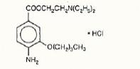 Benoxinate Hydrochloride structural formula