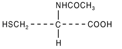 structural formula acetylcysteine