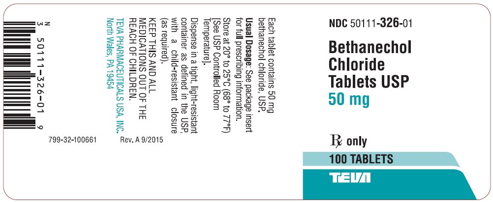 Bethanechol Chloride Tablets USP 50 mg 100s Label