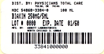 image of 250 mg / 5 mL package label
